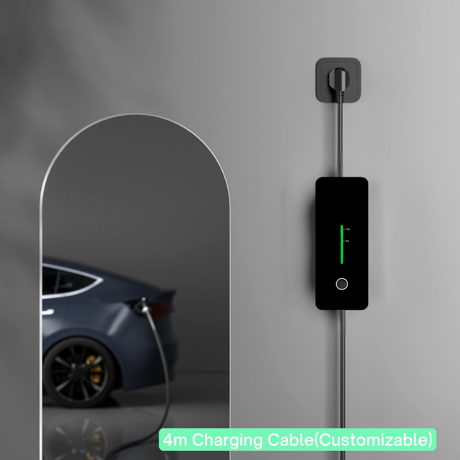 3.5kw 16A Level 2 Portable EV Electric Vehicle Charger AC with LED Indicator for Easy Charging Status