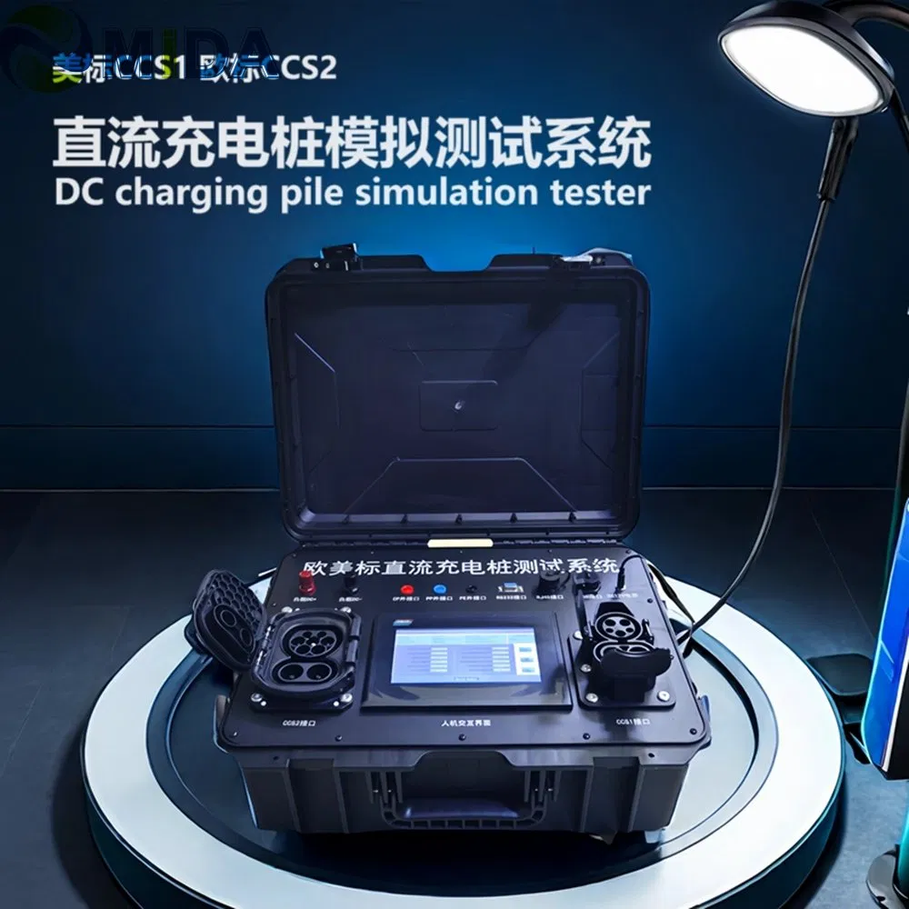 Portable Evse Simulator DC Charging Station Tester for CCS2 CCS1 Gbt Chademo