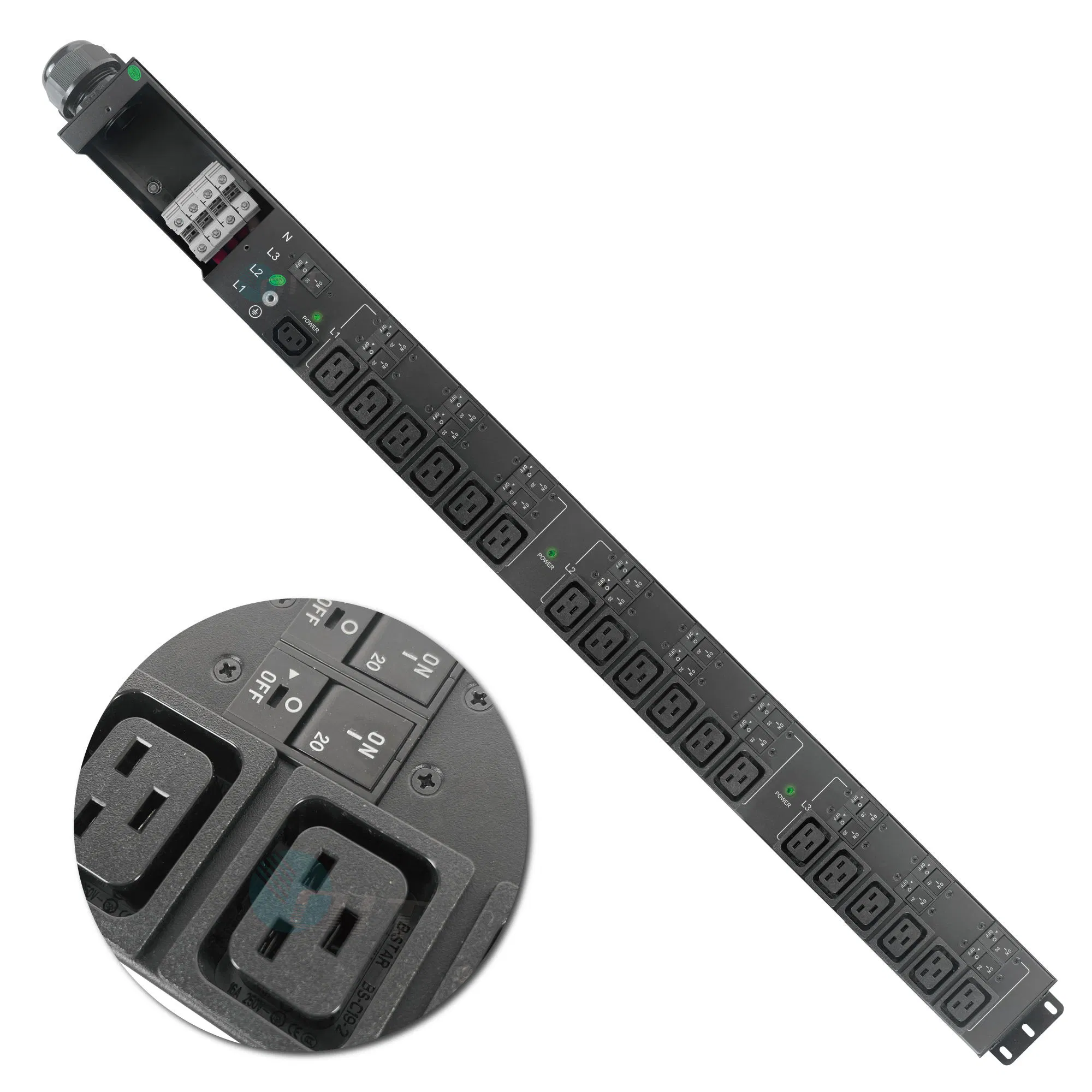 High-Performance IEC C19 3phase 240V/415V 125A Power Distribution Unit