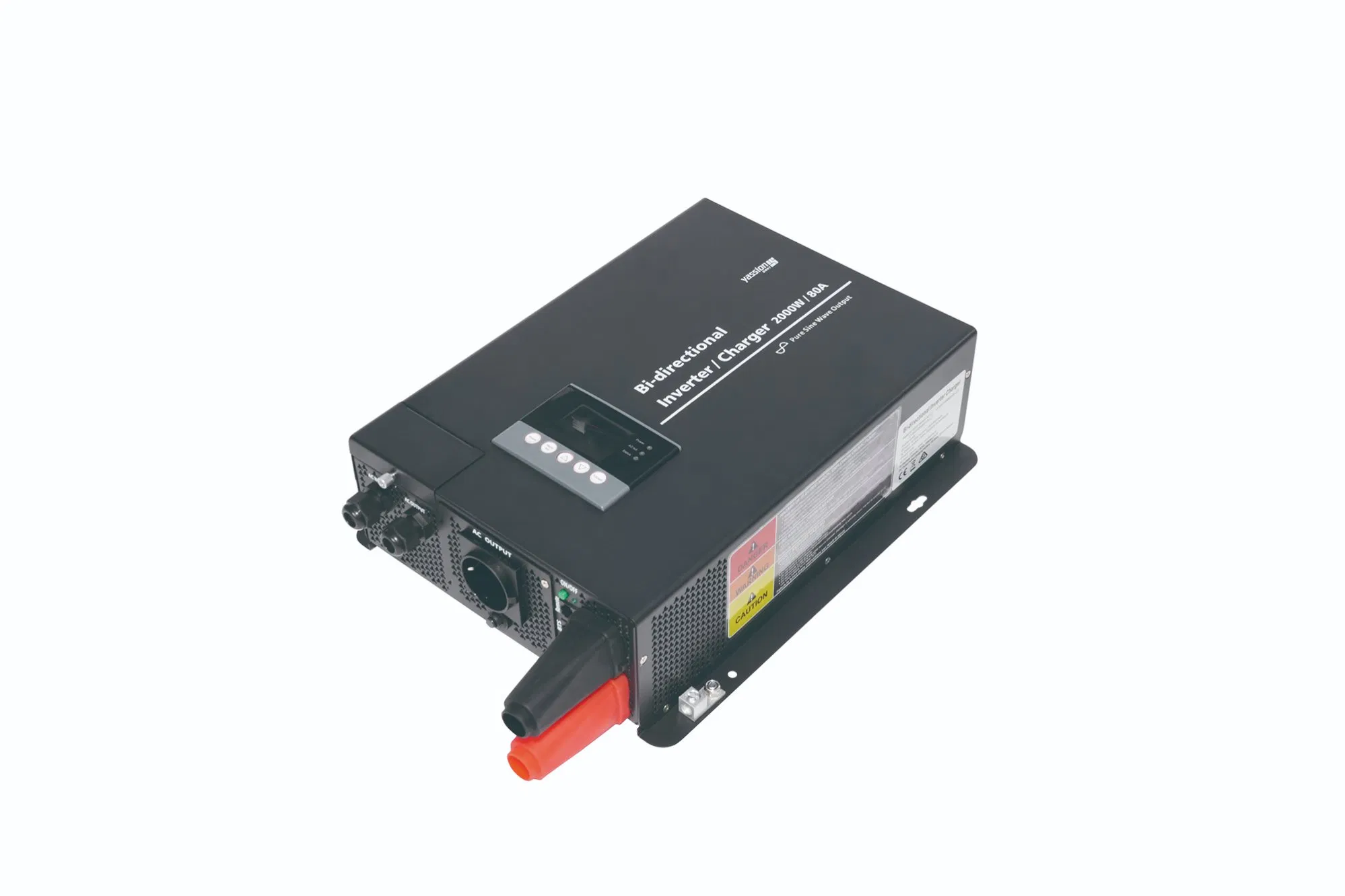 Yassion Bi-Directional Power Inverter with Charger 2000W 12V/120V RV Inverter Charging Current 80A