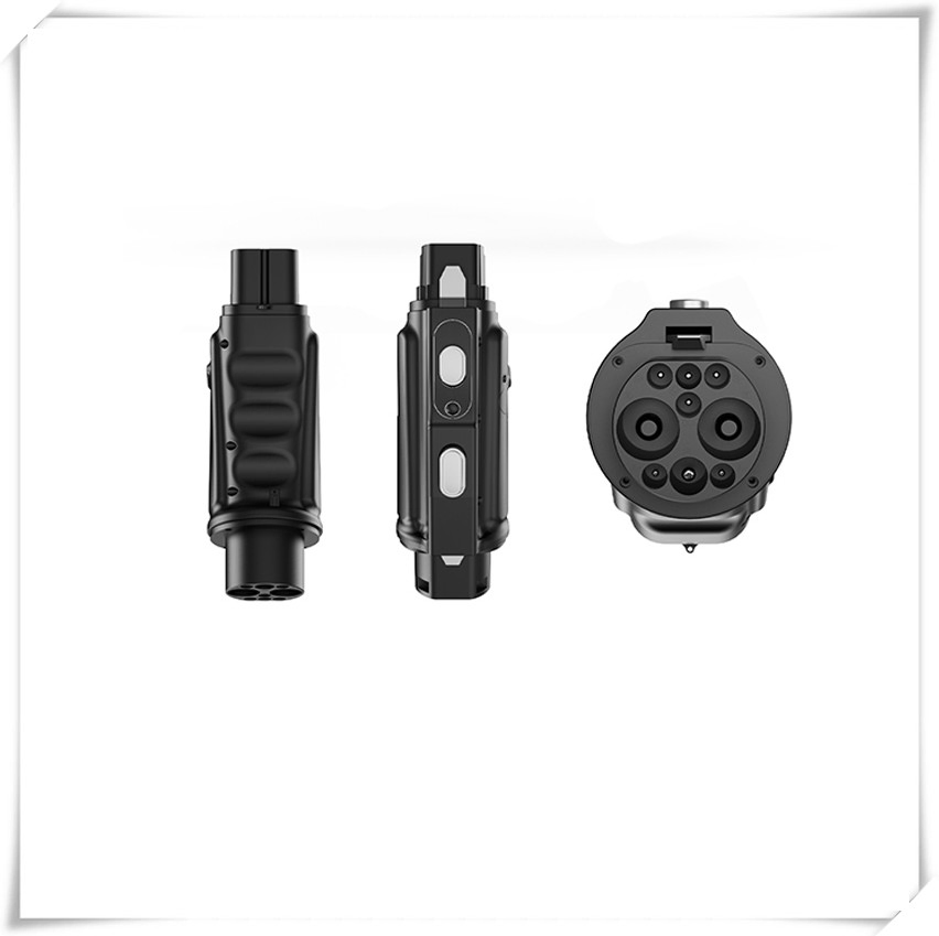 Zhongchongfu CCS2-Gbt Adapter Fast Connection for Electric Vehicles Using European and Chinese Standards with Compact Build Strong Shell and Simple Operation