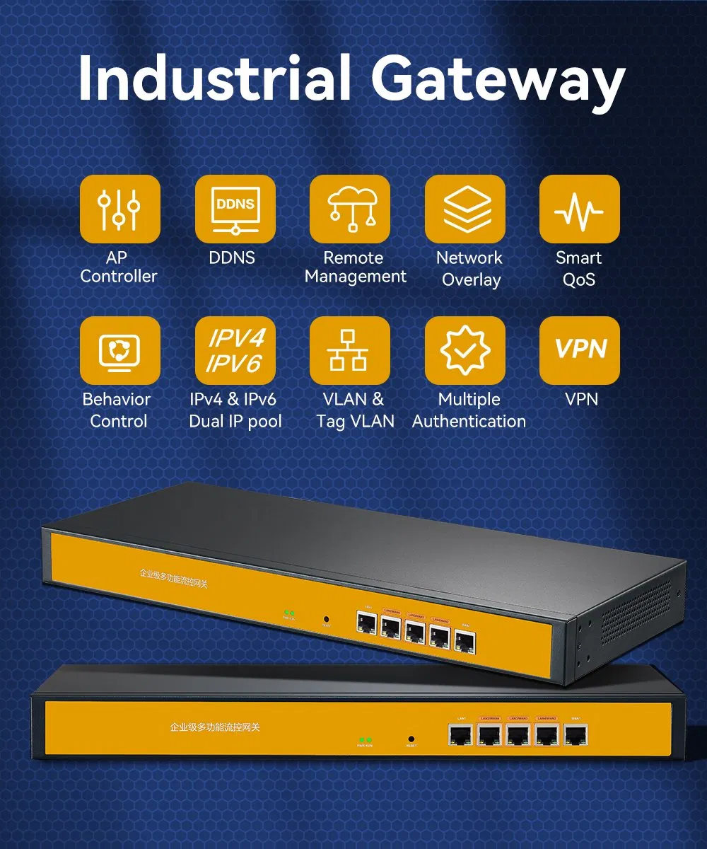 AC Controller System Equipped with 7 Gigabit RJ45 Port, Support Multiple Wan Ports, Wan Port Load Balancing, Multi Operator Access