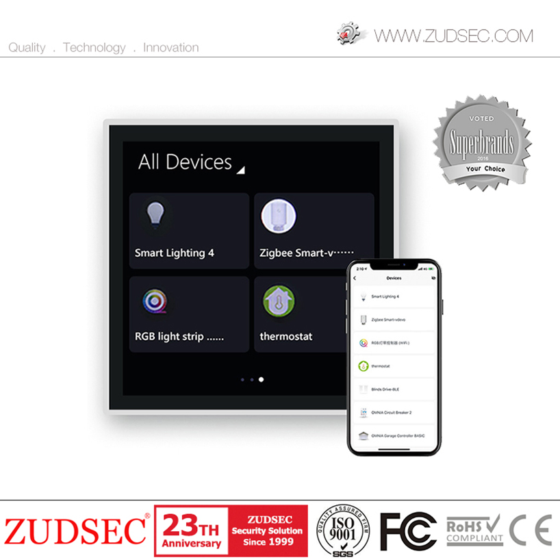 Tuya Smart Switch Panel Poe 4-Inch Touch Screen Tuya Smart Home Control Panel Controller Zigbee Hub Gateway