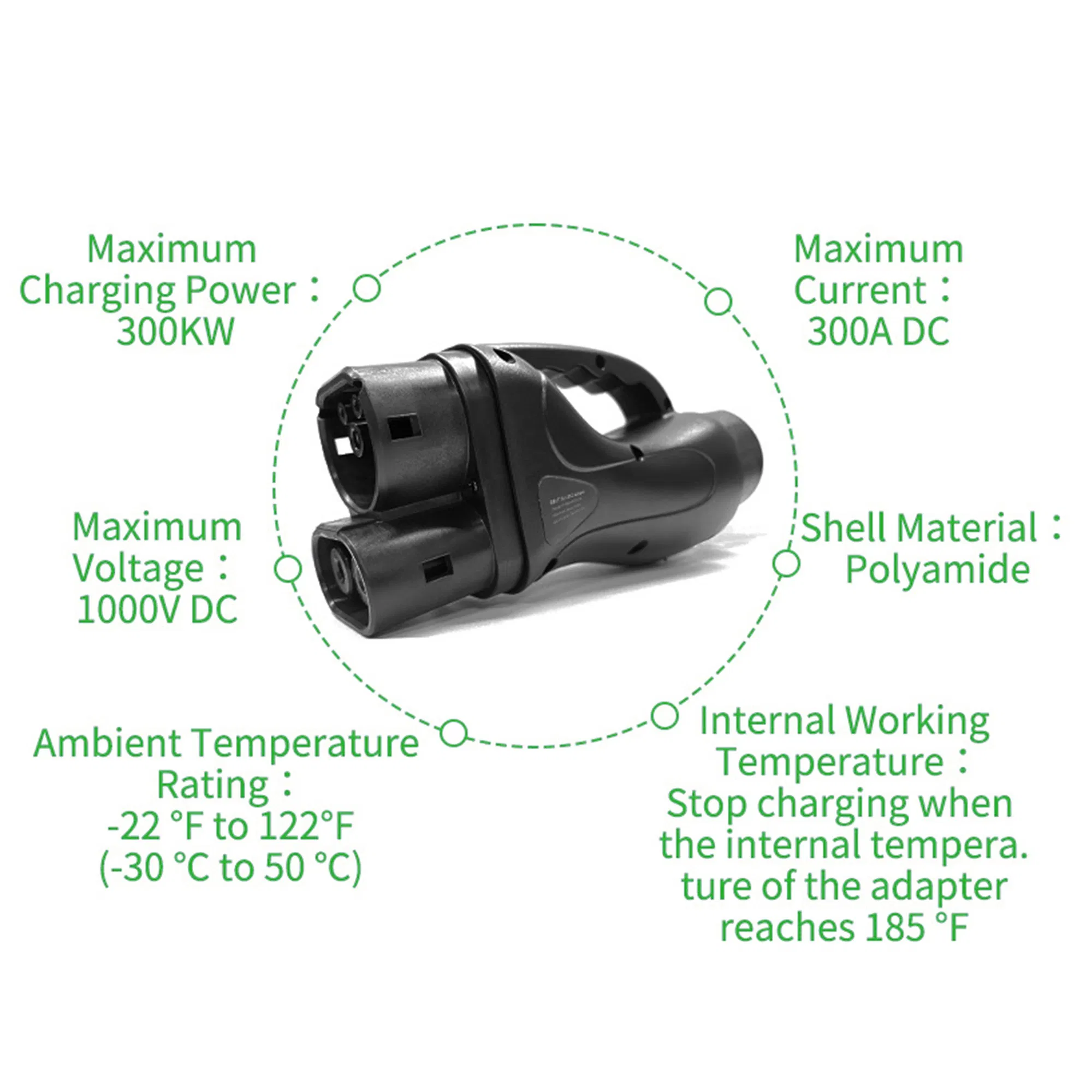 Customizable Factory Direct 1000V Gbt to CCS2 DC EV Charger Auto Charging Adapter