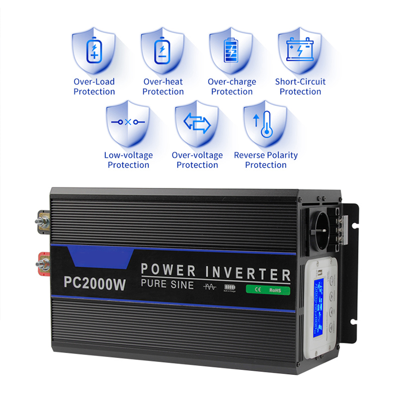 China Inverter Factory 2000 Watt UPS Inverter Bi-Directional Inverter Charger for Rvs