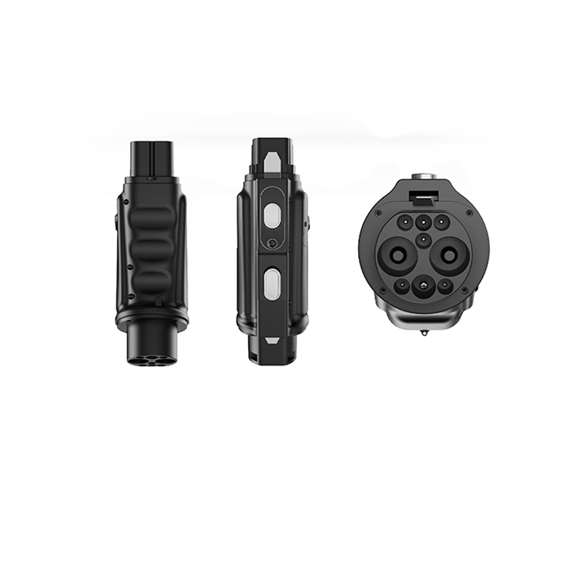 Zhongchongfu CCS2-Gbt Adapter Fast Connection for Electric Vehicles Using European and Chinese Standards with Compact Build Strong Shell and Simple Operation