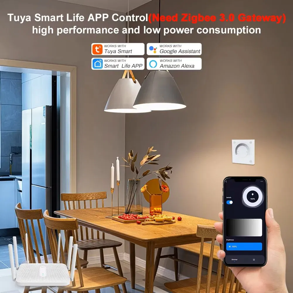 Tuya WiFi Triac Dimmer AC 110V 220V Zigbee Controller Switch Works with Alexa Google Assitant Smart Life APP RF Remote Control