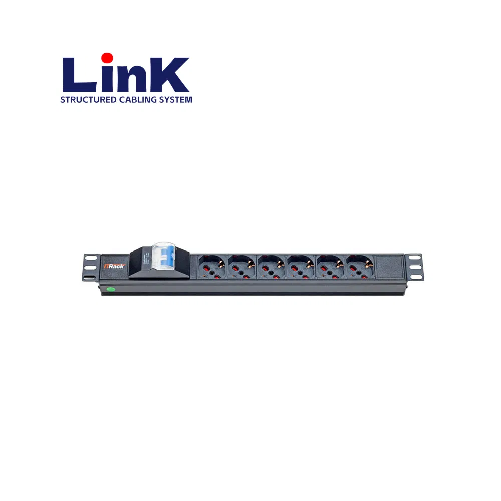 19" Customizable Surge-Protected European Style PDU Power Distribution Unit