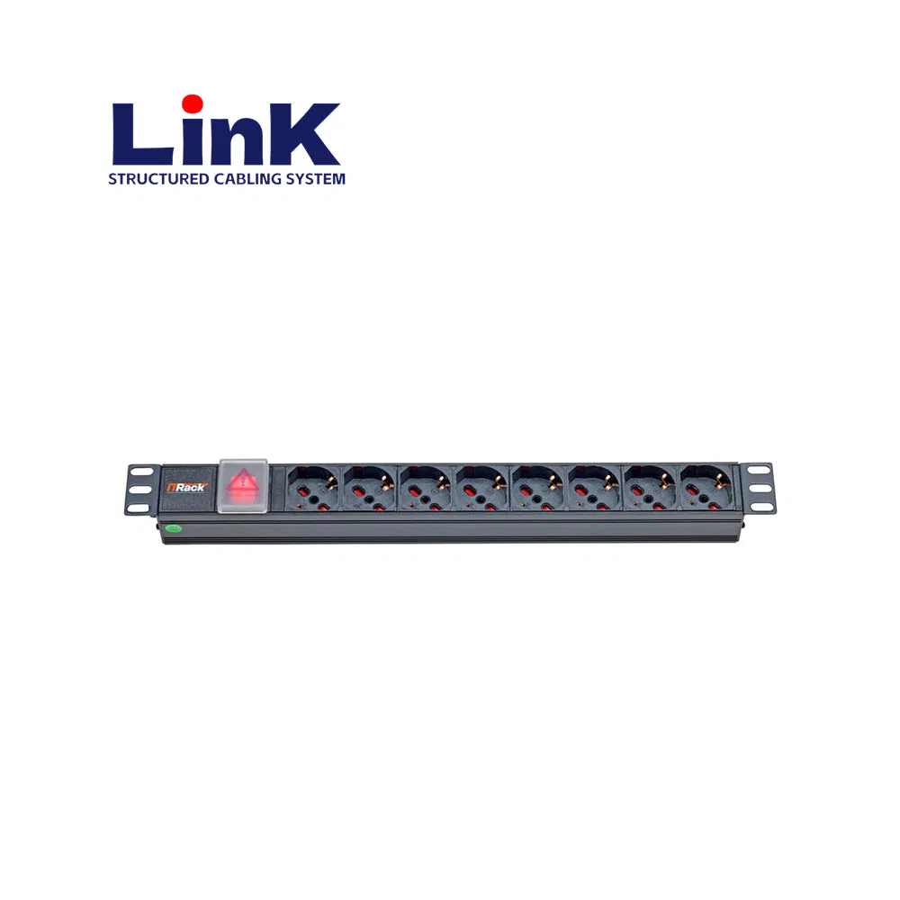 19" Customizable Surge-Protected European Style PDU Power Distribution Unit