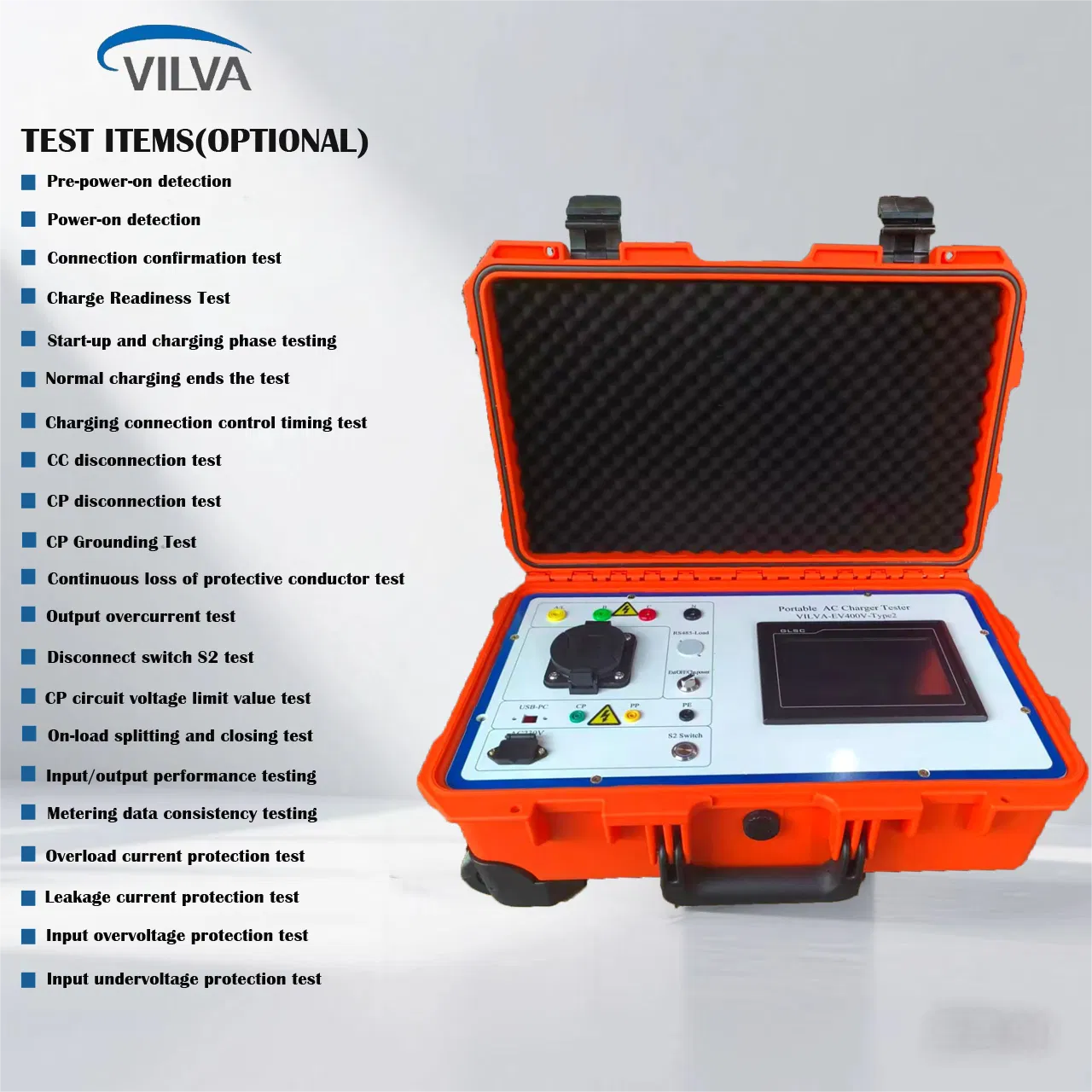 Portable 400V AC Type2 EV Charger Testing Simulator Machine