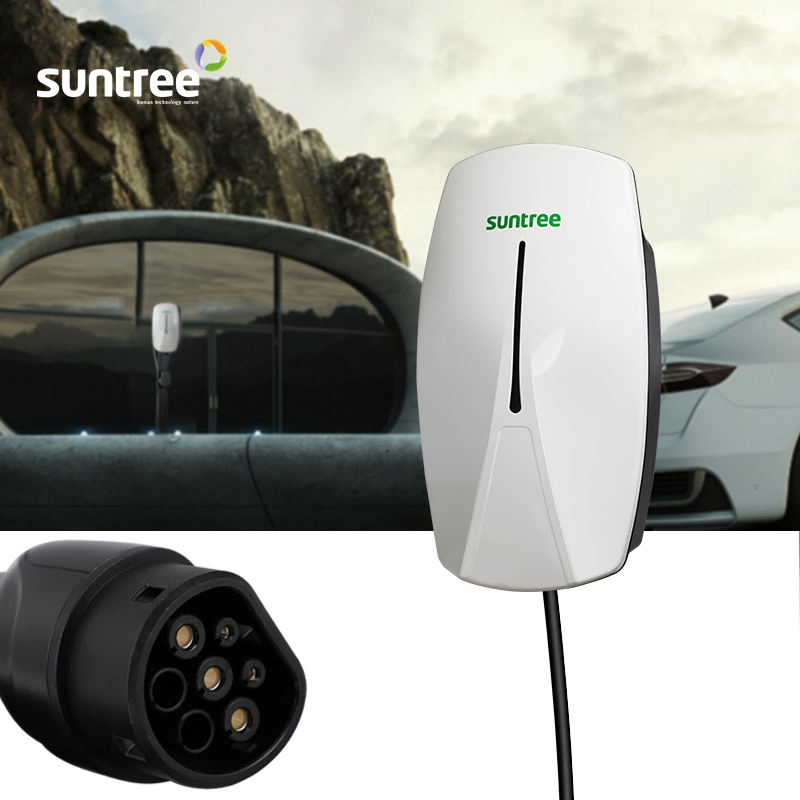 Suntree Single-Phase AC EV Wallbox Charger (230V, 32A, 7kw) – Supporting Ocpp Protocol, IP65 Protection, CE Certified