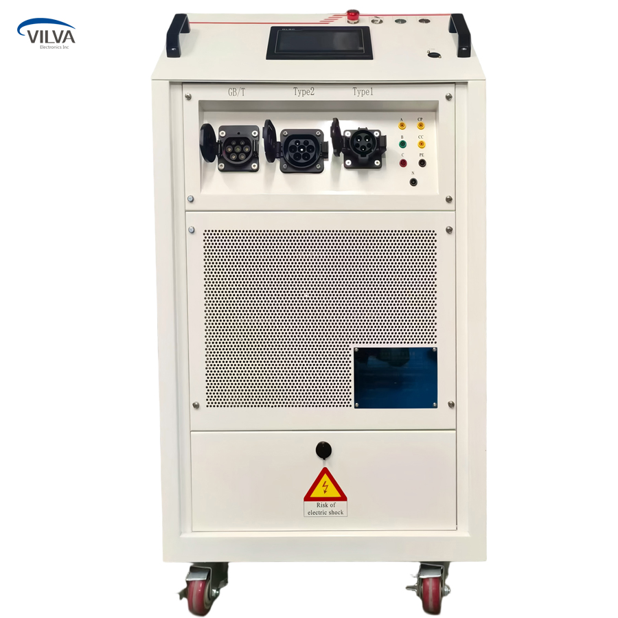 380V 23kw AC EV Charger Simulator Type 1/2/Gbt Sockets for Car Charging Stations Testing