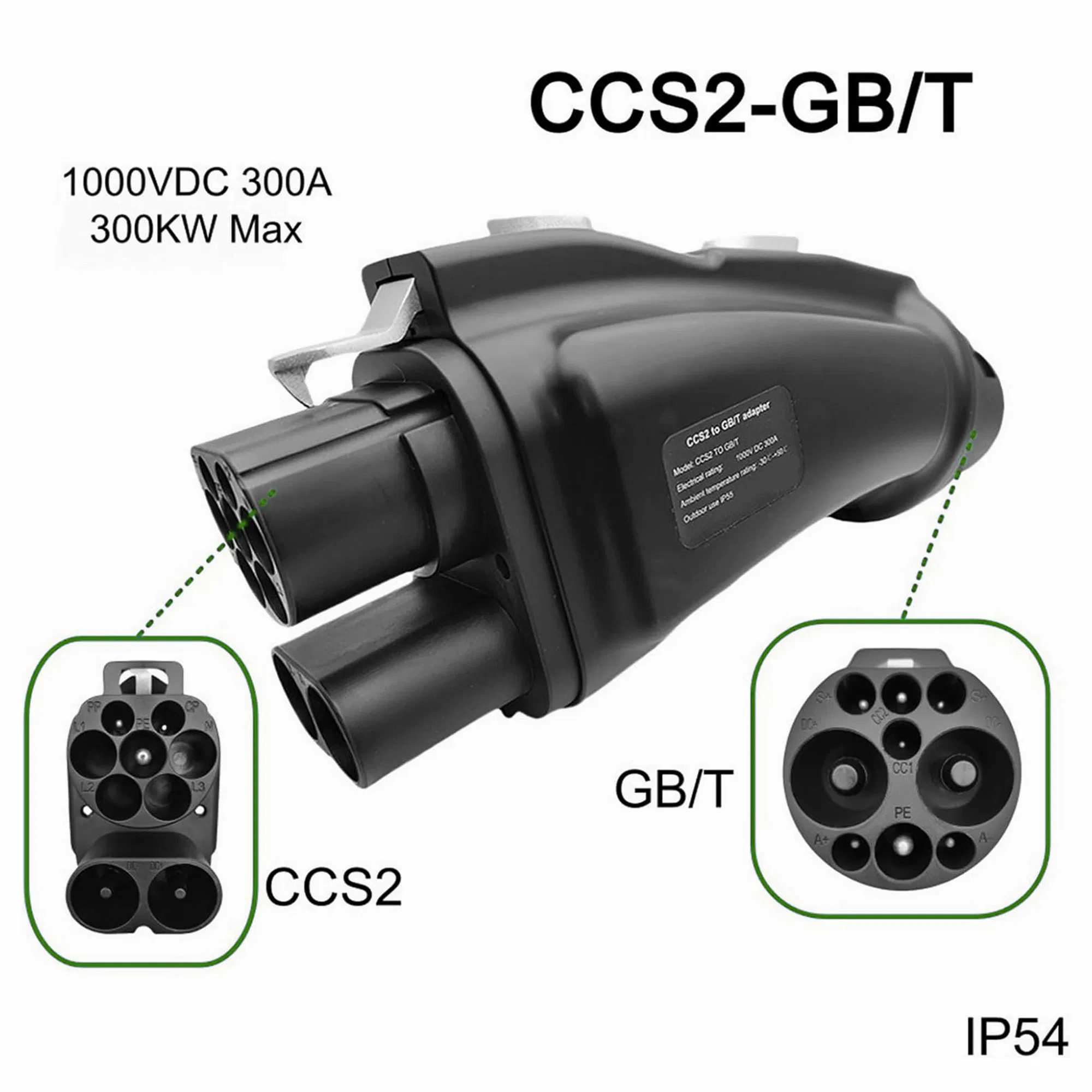 1000V CCS2 to Gbt EV Charger Connector Auto Charging Adapter Car Charger Adapter