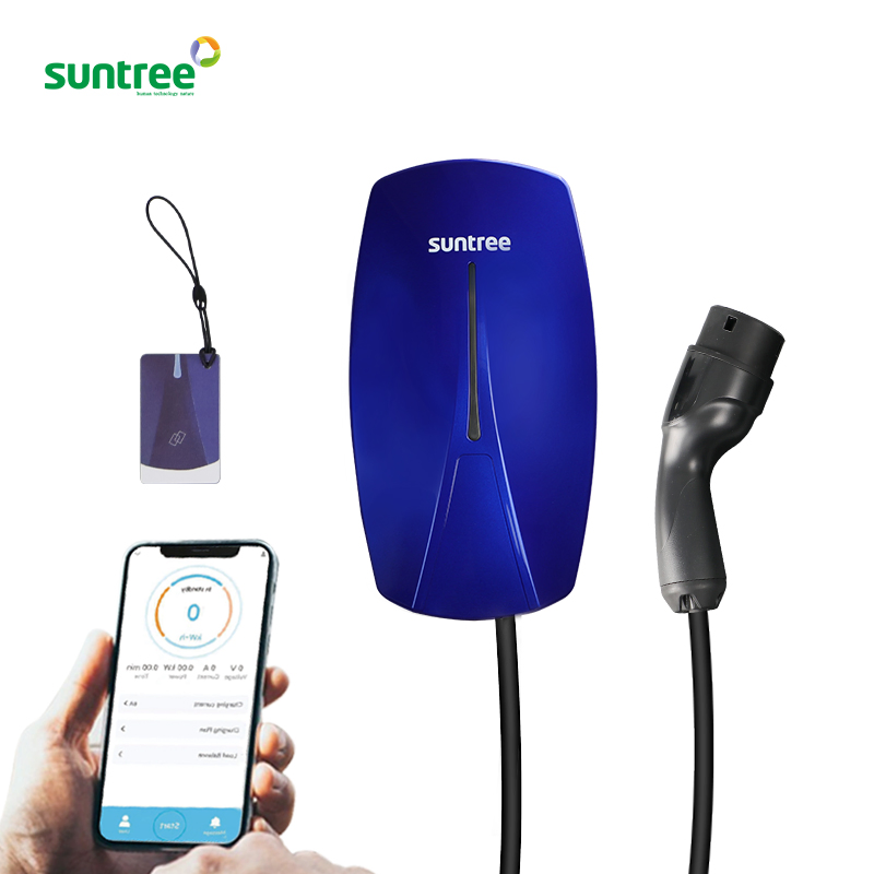 Suntree Single-Phase AC EV Wallbox Charger (230V, 32A, 7kw) – Supporting Ocpp Protocol, IP65 Protection, CE Certified