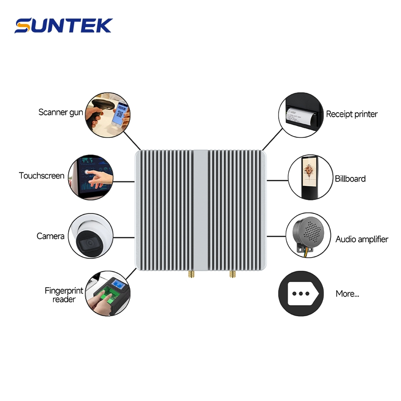 Smart IoT Gateway SA6 (RK3568) Fanless Industrial Controller with Android 14 Quad-Core 2.0GHz RS485/232 &amp; Can Interface