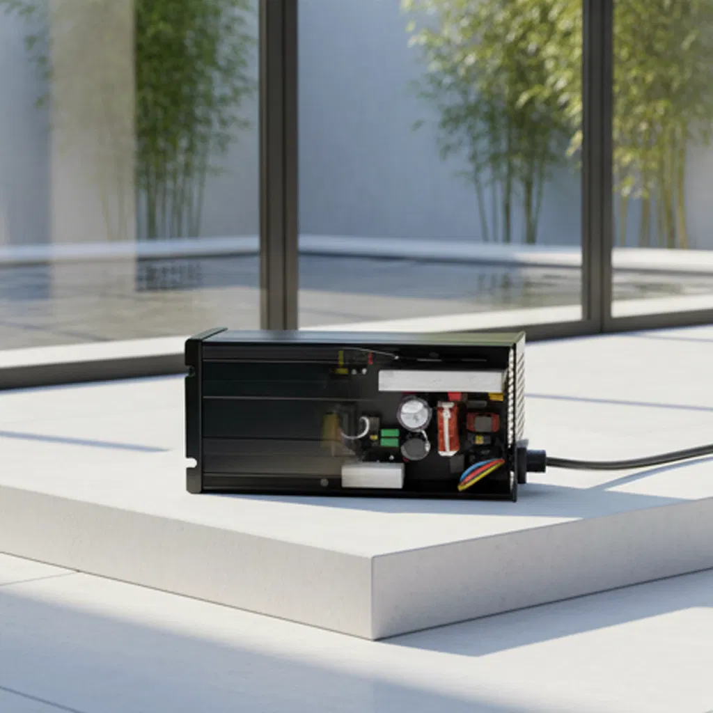 Efficient 2000W Fast LiFePO4 Battery Charger for Golf Cart and E-Scooter, 48V 50A IP34 Rated with Temperature Control