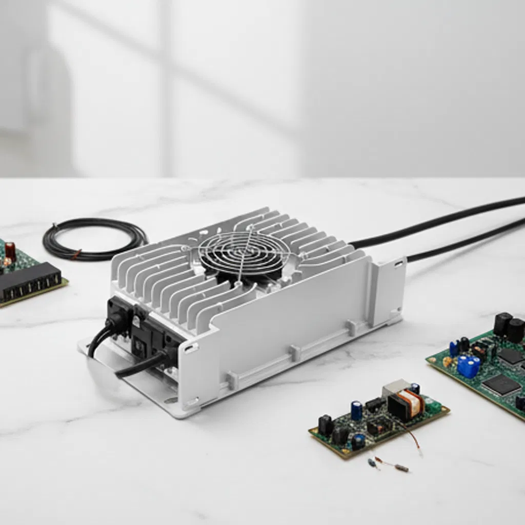 Advanced Compact Waterproof Battery Charger for Marine Adventures