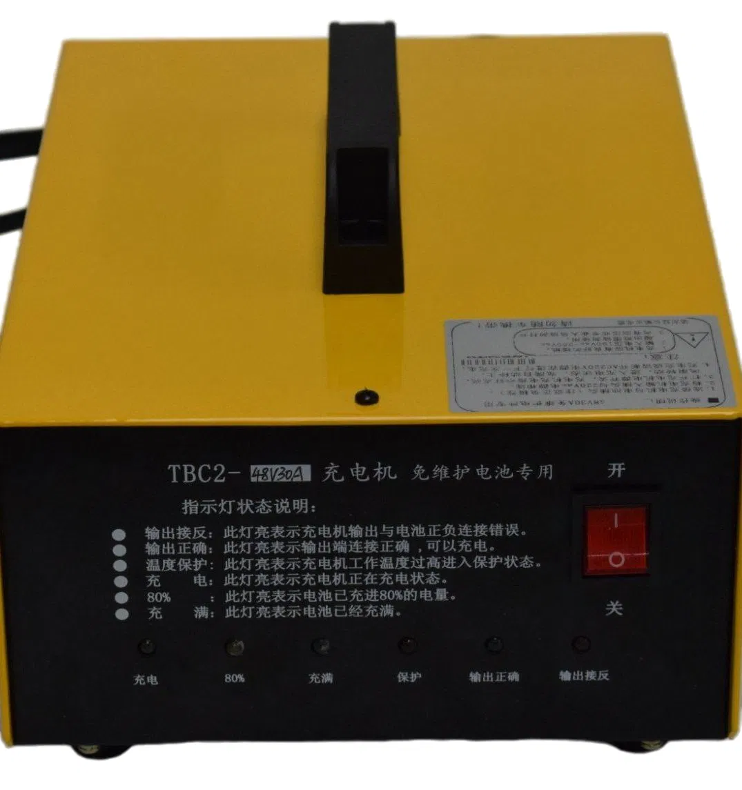 Forklift battery Charger Singel Phase 220V Gel Sealed Battert Charger 48V 30A Charger