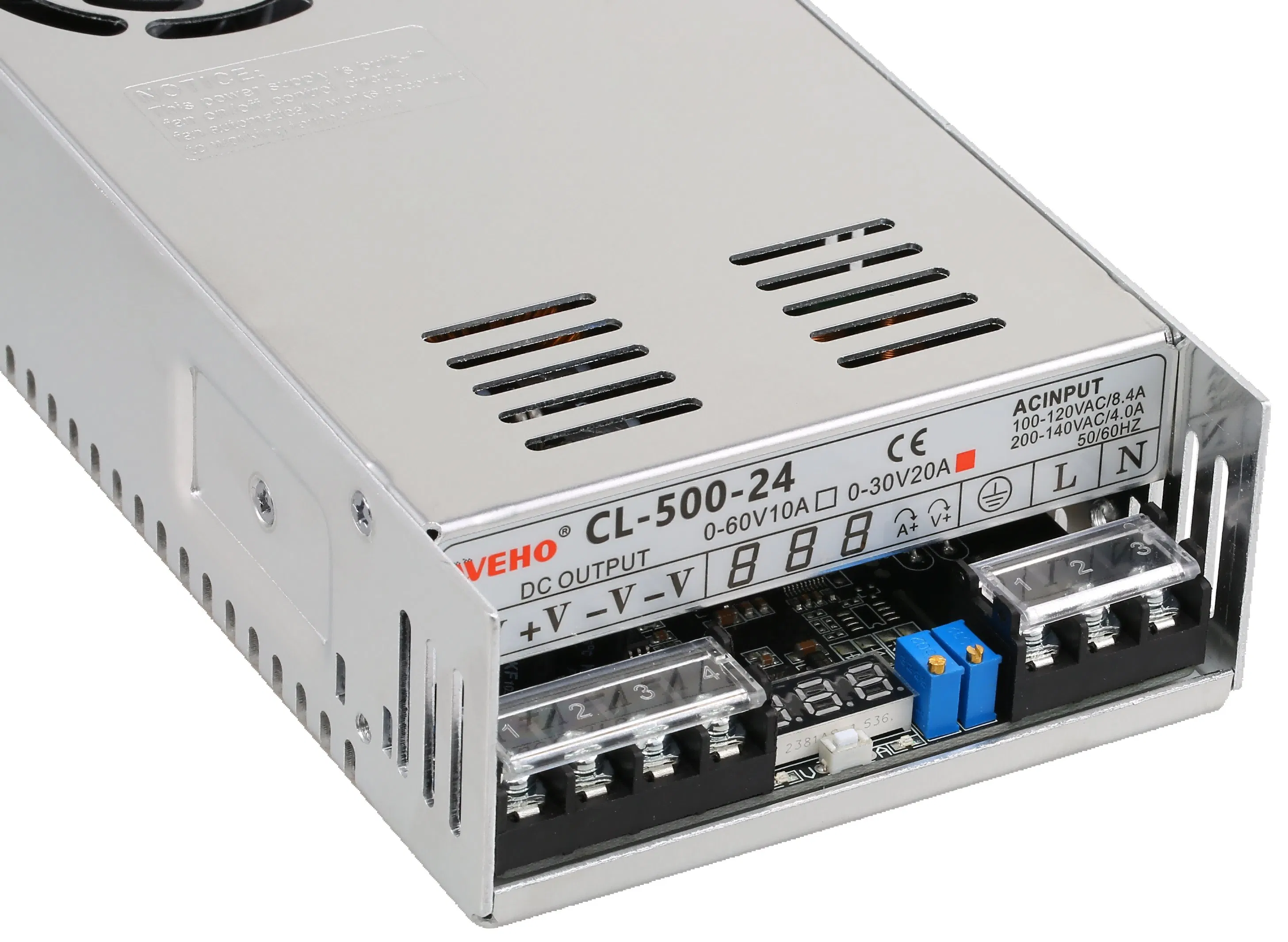 CE RoHS Certified Adjustable Battery Charger 500W Pid Display AC-DC Power Supply Suitable for Lithium-Ion Batteries