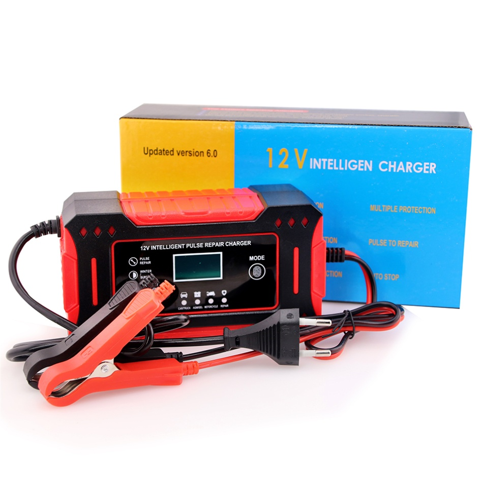 12V6a Quick Temperature Compensation Battery Charging Fast Smart Fully Automatic Maintainer Trickle Car Battery Charger