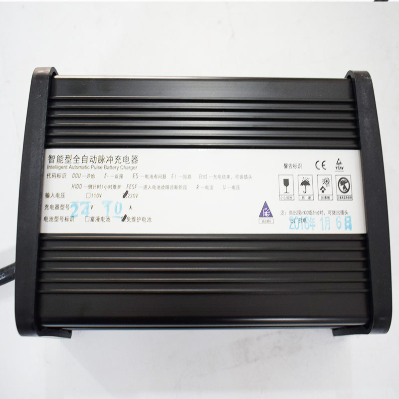 Supply 65-85ah Capacity Gel Battery Using 24V 10A LED Charger for Electric Pallet Trucks