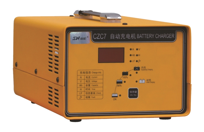 Shineng Czc7 12V 24V 36V 48V 72V 10A 20A 30A 40A 50A 120ah 200ah 150ah 110V 220V AC Lead Acid AGM Gel Battery Charger for Electric Stacker Forklift Tow Tractor