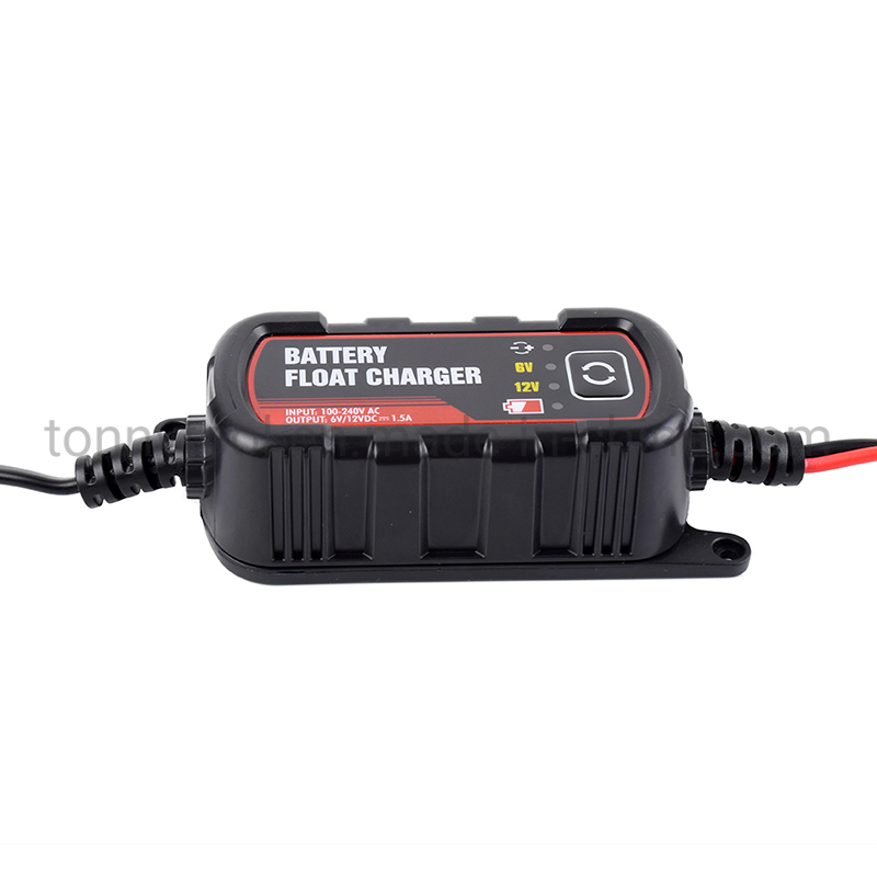 6V/12V, 1.5A Smart Battery Charger/Maintainer, Charger with Trickle and Float Charging, Ce and RoHS