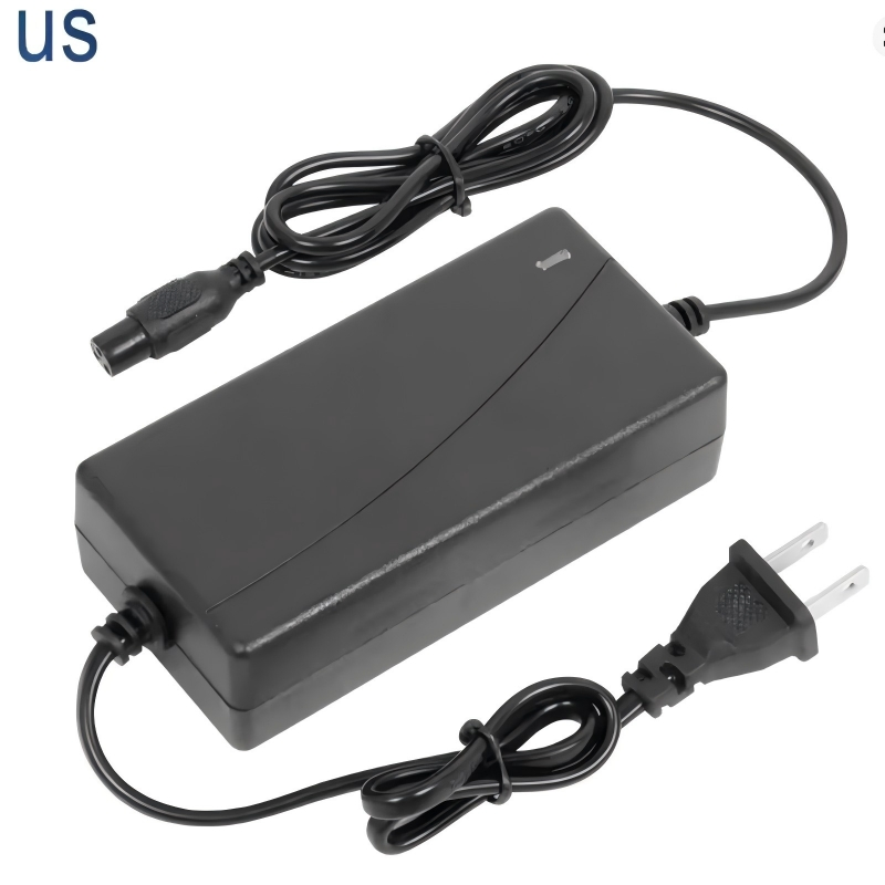 36V Smart Lithium Battery Charger DC42V 2A 5.5X2.1mm for 10 Series 36V 8ah 9ah 10ah 12ah 20ah with LED Indicator EU Us Plug