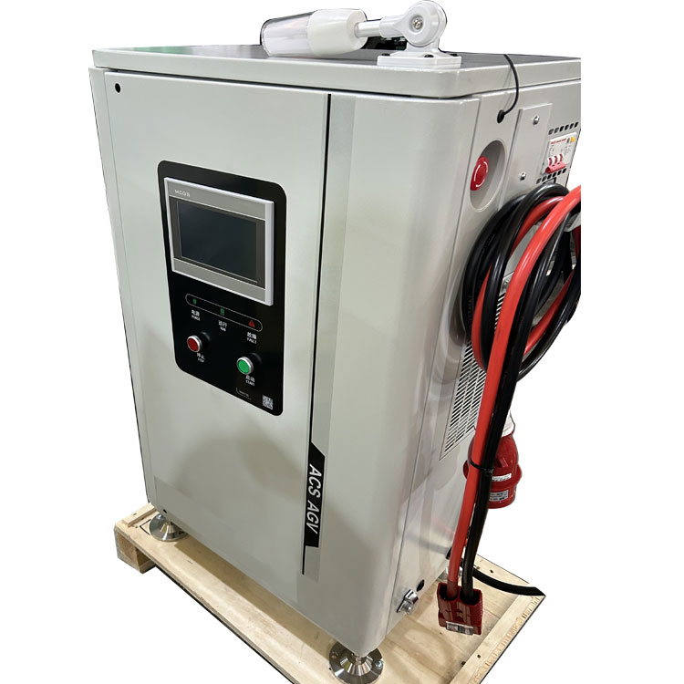 Agv Wireless Battery Charger Flexible 48V50A 100A 200A High Frequency Intelligent Battery Charger for Transporter Forklift