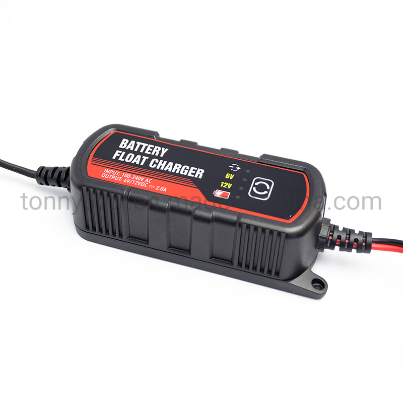 2-AMP Fully-Automatic Smart Charger, 6V and 12V Battery Charger, Battery Maintainer, Trickle Charger