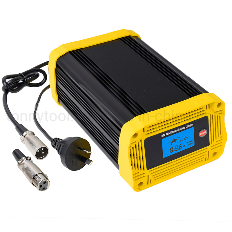 Lithium Battery Charger LCD Display 42V/48V Electric Scooter Golf Car Electric Forklift