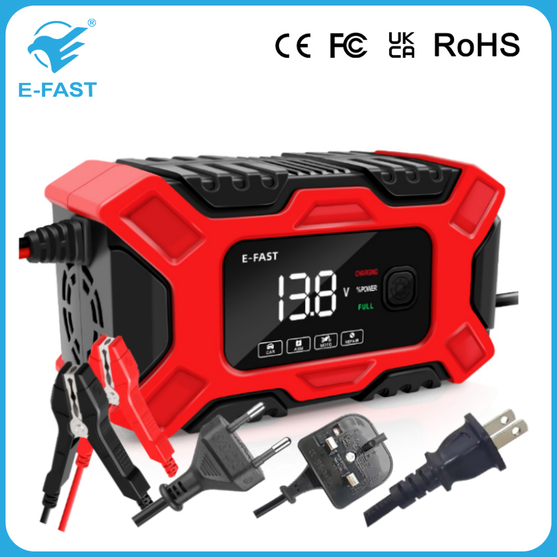Smart Fully Automatic Car Battery Charger 12V 6A Maintainer Trickle Charger