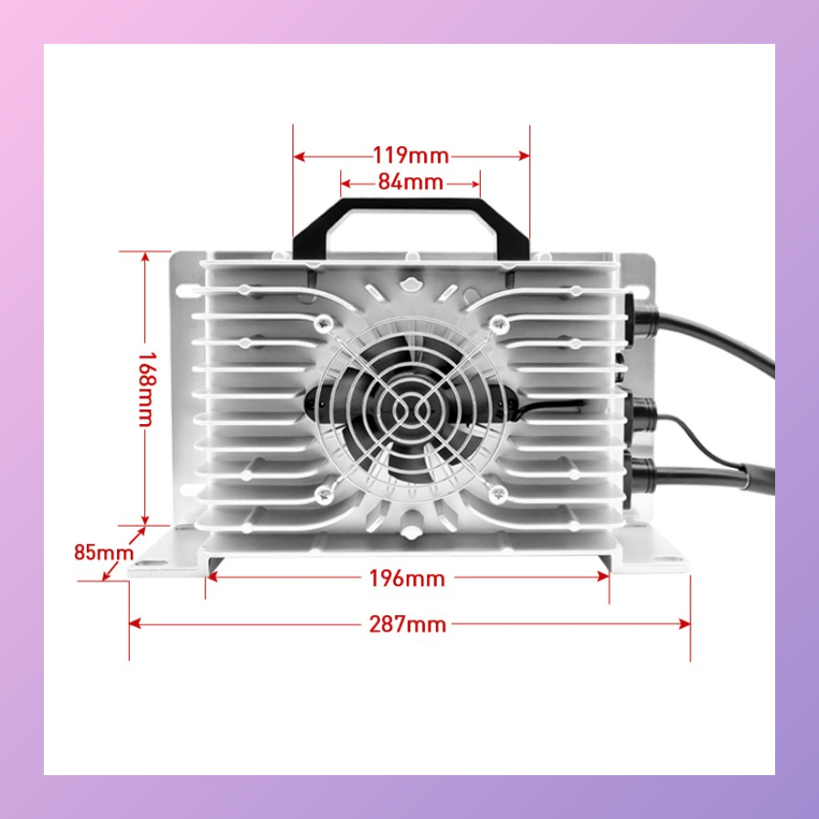 High-Efficiency 2000W Gel Battery Charger for Golf Carts