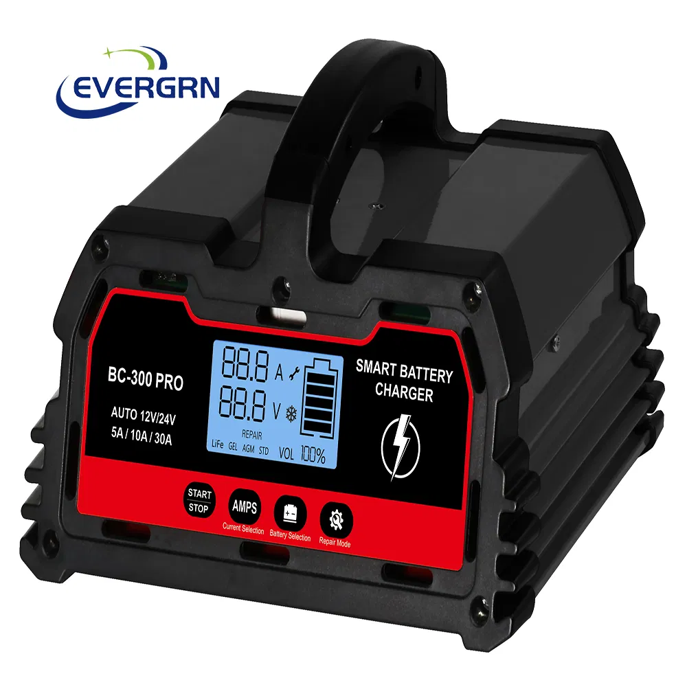 12 Volt 30A 450W Lead Acid Gel Battery 12V 24V 100ah 200ah Car Battery Charger