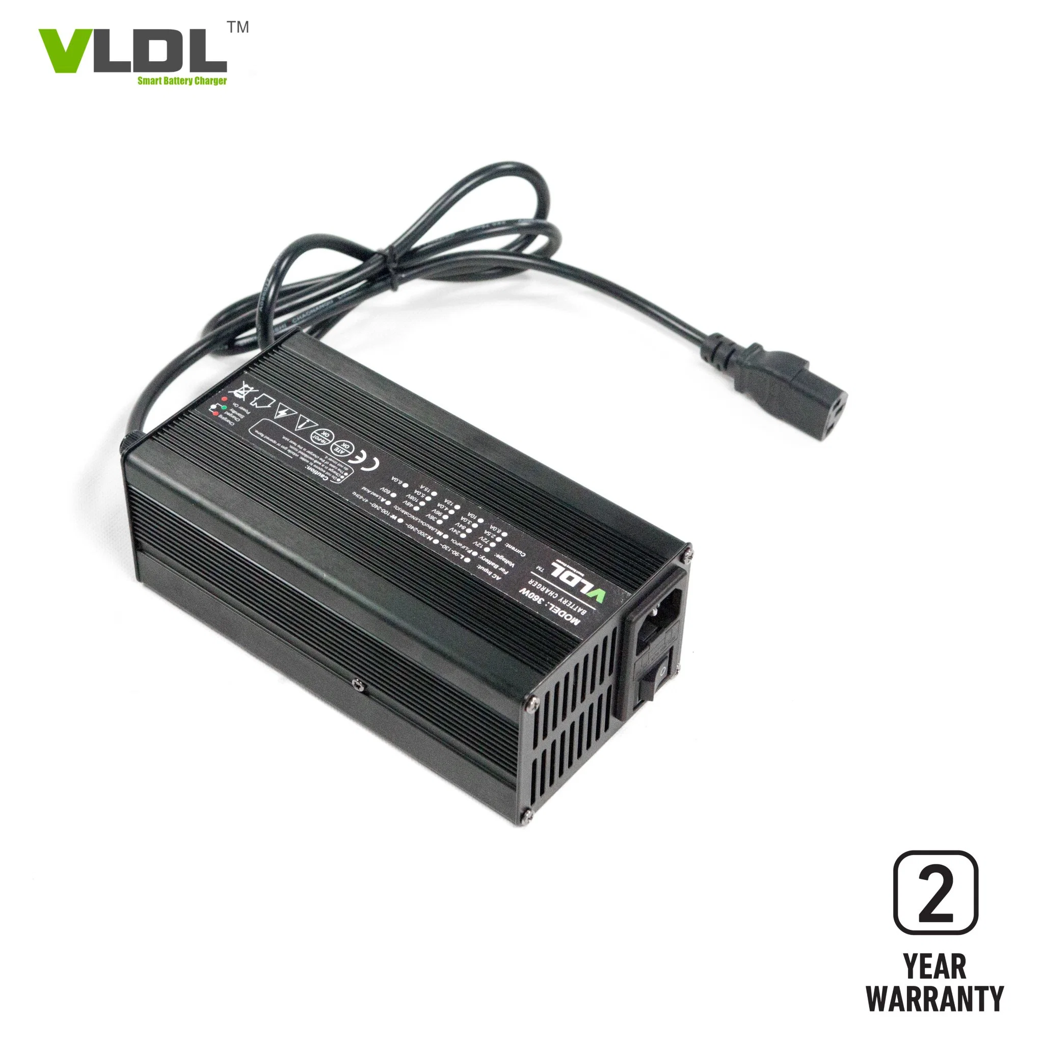 48V 5A Smart Battery Charger for Lithium-Ion/LiFePO4 Battery, Max 54.6V 58.4V