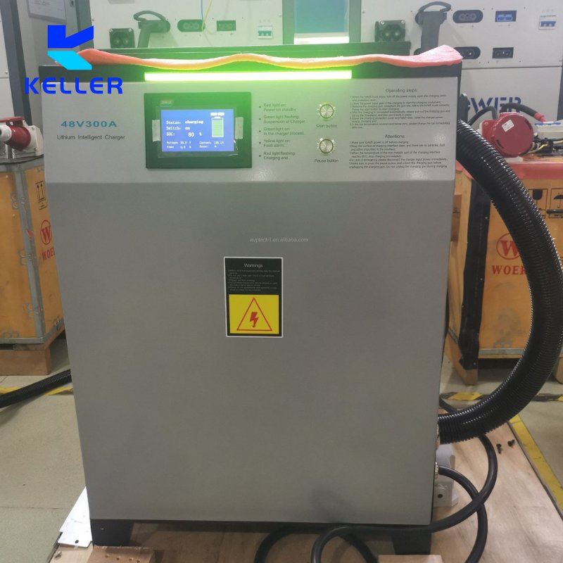 24V Series 150A-200A High Efficiency 94% Li Battery Charger for Forklift Excavator 1.2kw-24kw