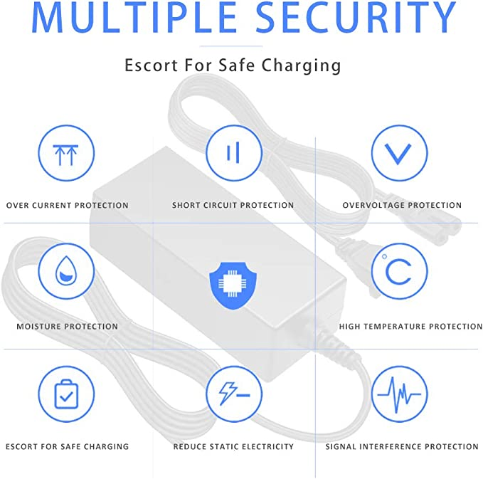 42V 2A charger 36V 3A charger with AU AC plug and Phylion DC 5 pin round output