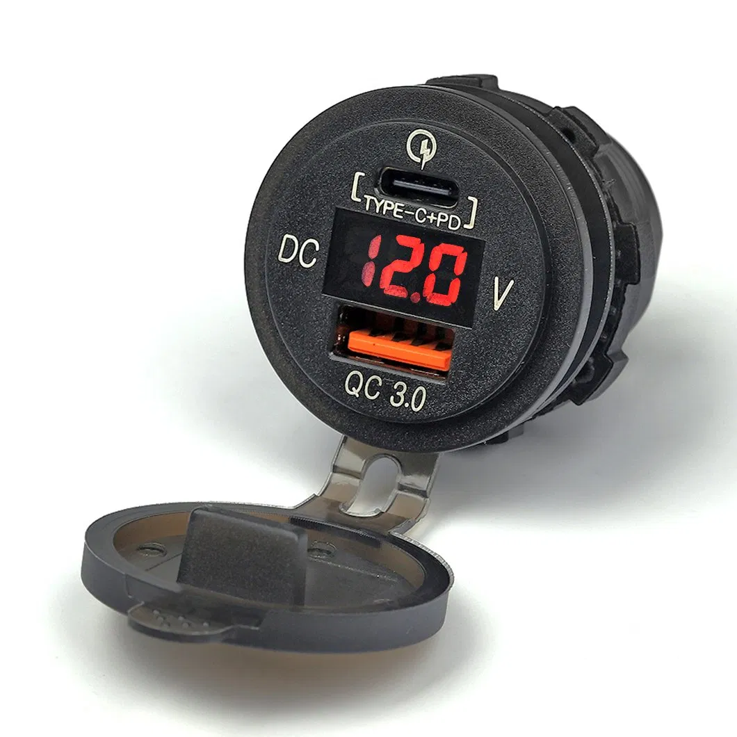 Waterproof Marine USB Charger 12V USB QC3.0 Car Charger Socket