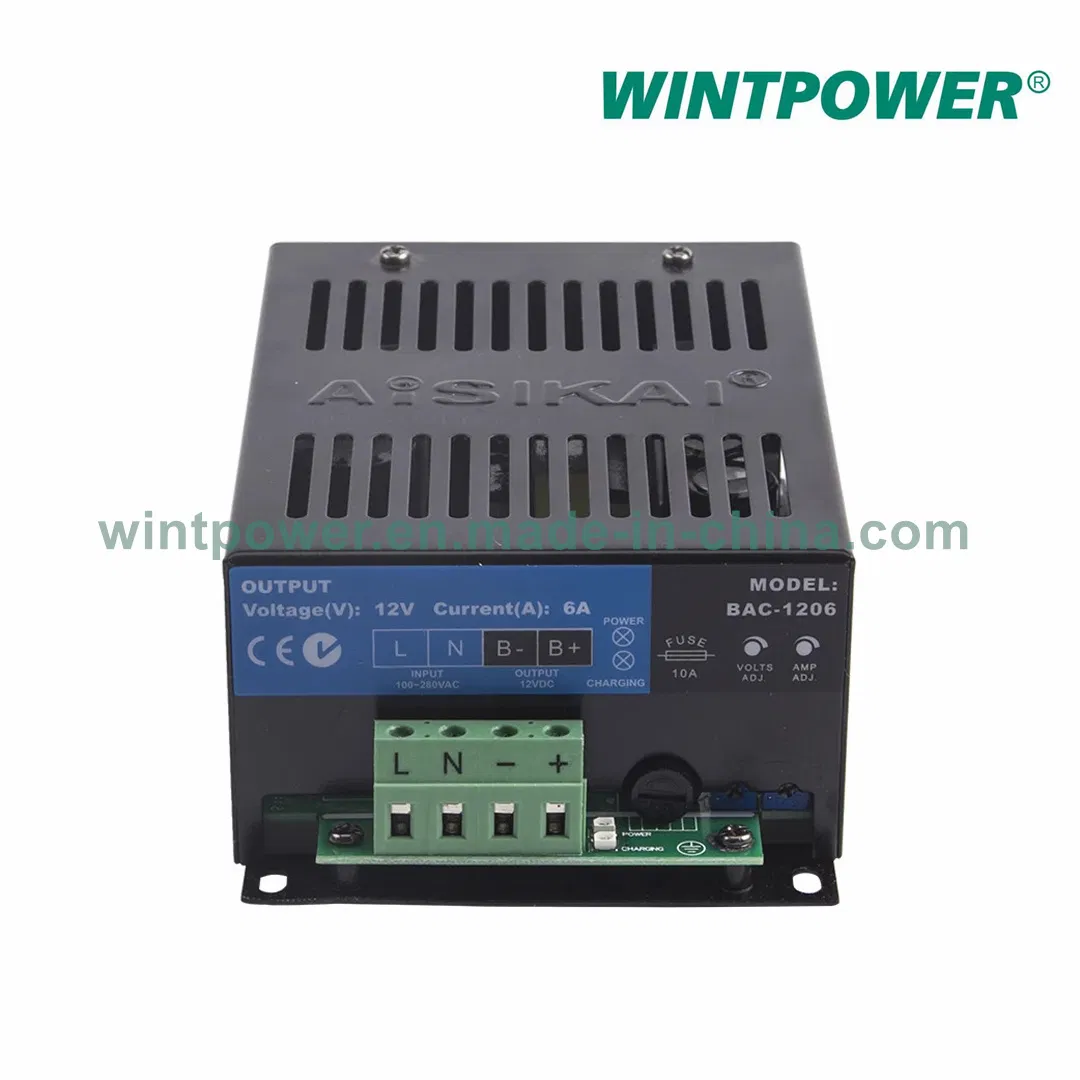 Aisikai Bac Series Battery Charger Bac-2403 24V 3A Bac-1206 12V 6A Bac-2405 Bac-2410