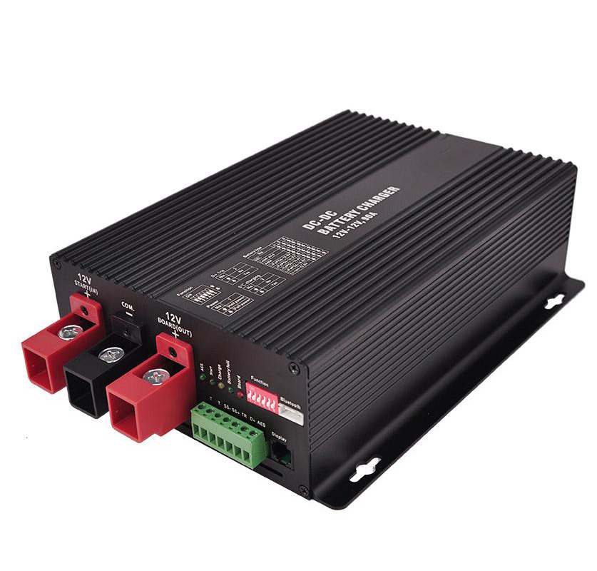 12V 90A DC to DC Battery Charger on-Board Battery for Gel AGM Flooded Lithium Multi-Stage Charging