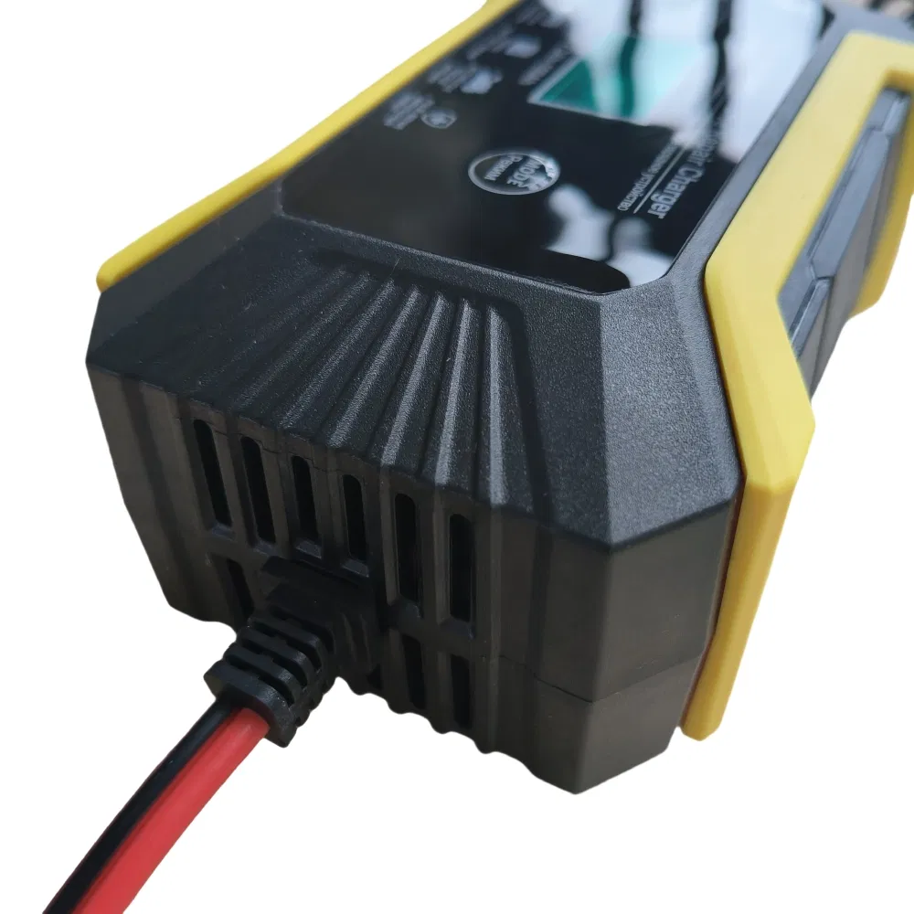 12V6a Automatic Lead Acid Battery Charger Intelligent Display Touch Screen Pulse Repair Trickle Battery Charger AGM Gel