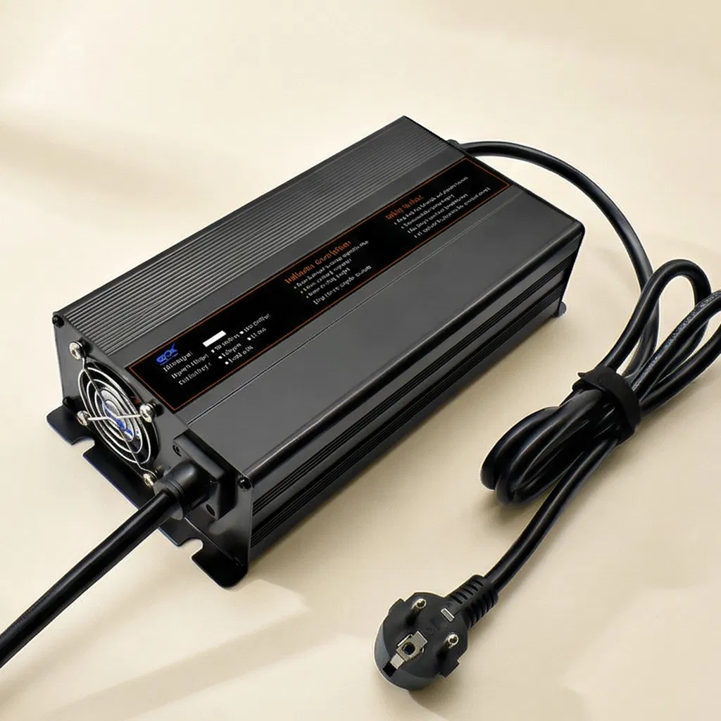 Efficient 2000W Fast LiFePO4 Battery Charger for Golf Cart and E-Scooter, 48V 50A IP34 Rated with Temperature Control