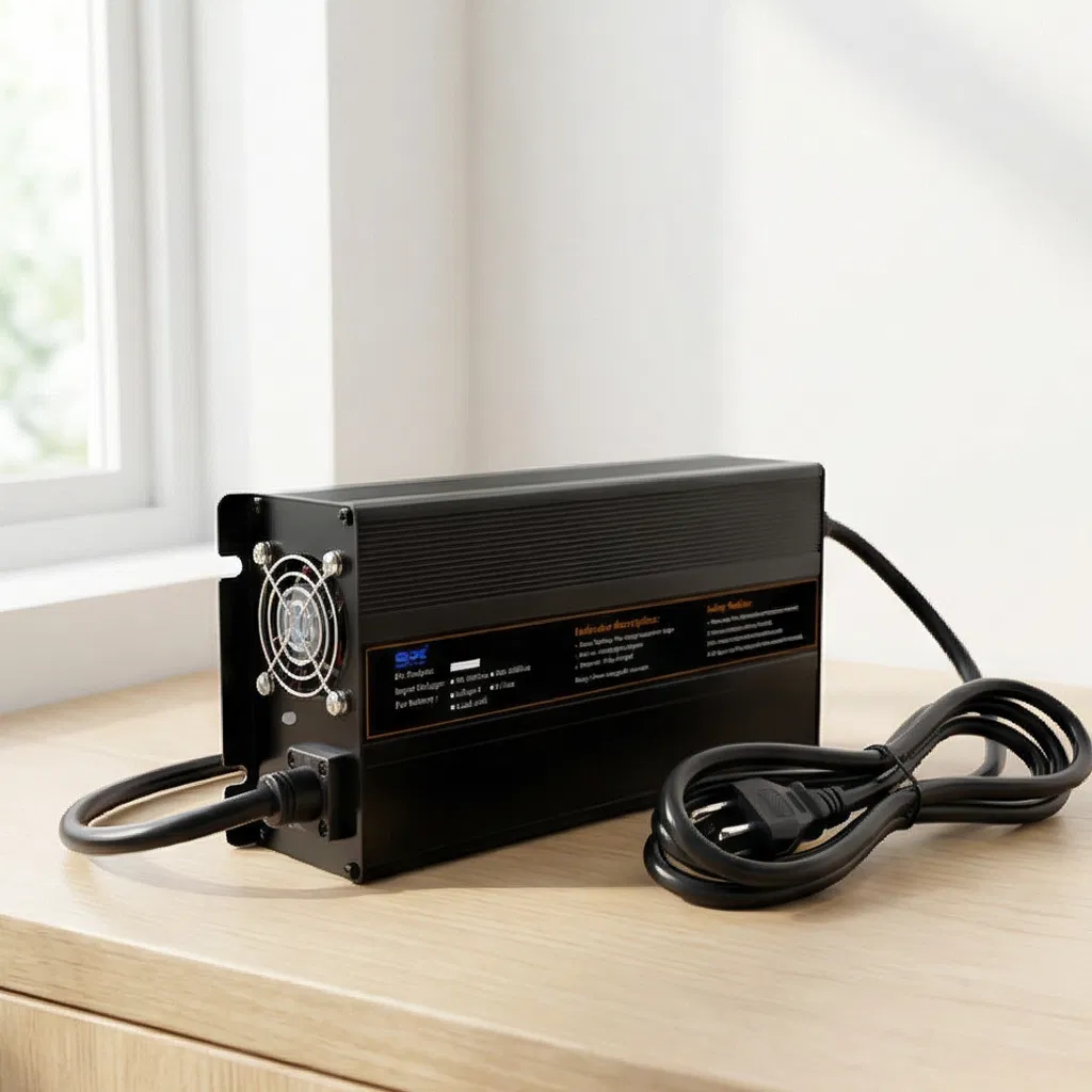 Efficient 2000W Fast LiFePO4 Battery Charger for Golf Cart and E-Scooter, 48V 50A IP34 Rated with Temperature Control