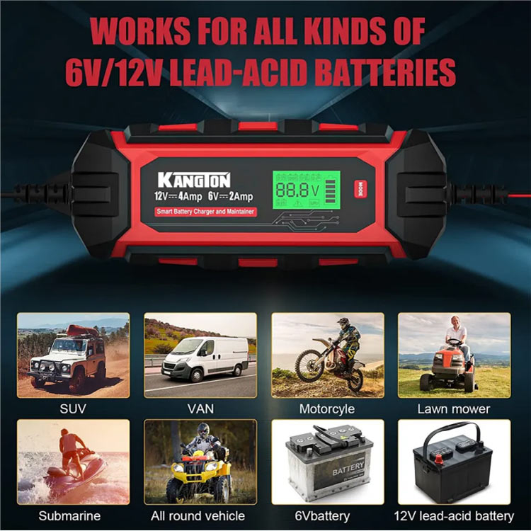 5.0A Smart Charger Trickle Battery Charger 12V Car Batteries Charger