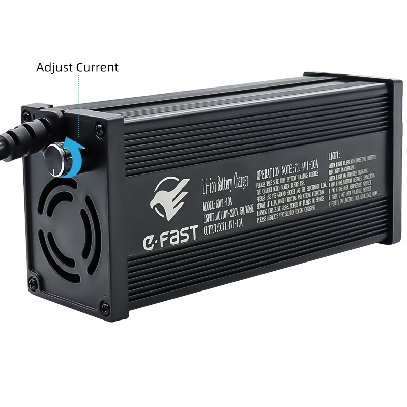 48V Series 54.6V 13s Ebike Fast Charger 50.4V/58.8V/54.8V/58.4V Li-ion LiFePO4 Lithium Battery Charger