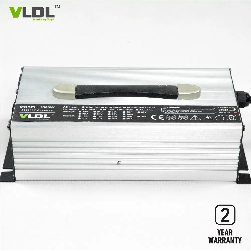 12V 80A LiFePO4 Battery Charger, 110V or 230VAC Input, Fast Cc CV Automatic Charging