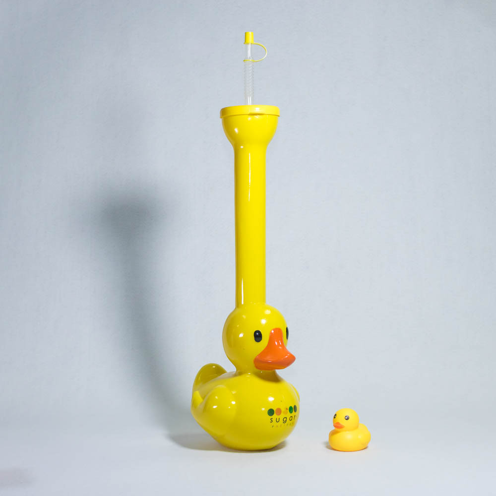 Wholesale Funtime Long Neck Cartoon Yellow Duck Yard Cup Suppliers, Factory