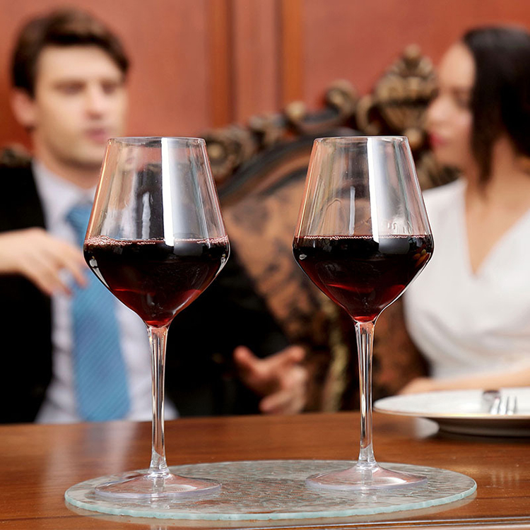 Buy Plastic Wine Glass with stem, customized logo 15oz 450ml wine cups  Quotes, Exporter