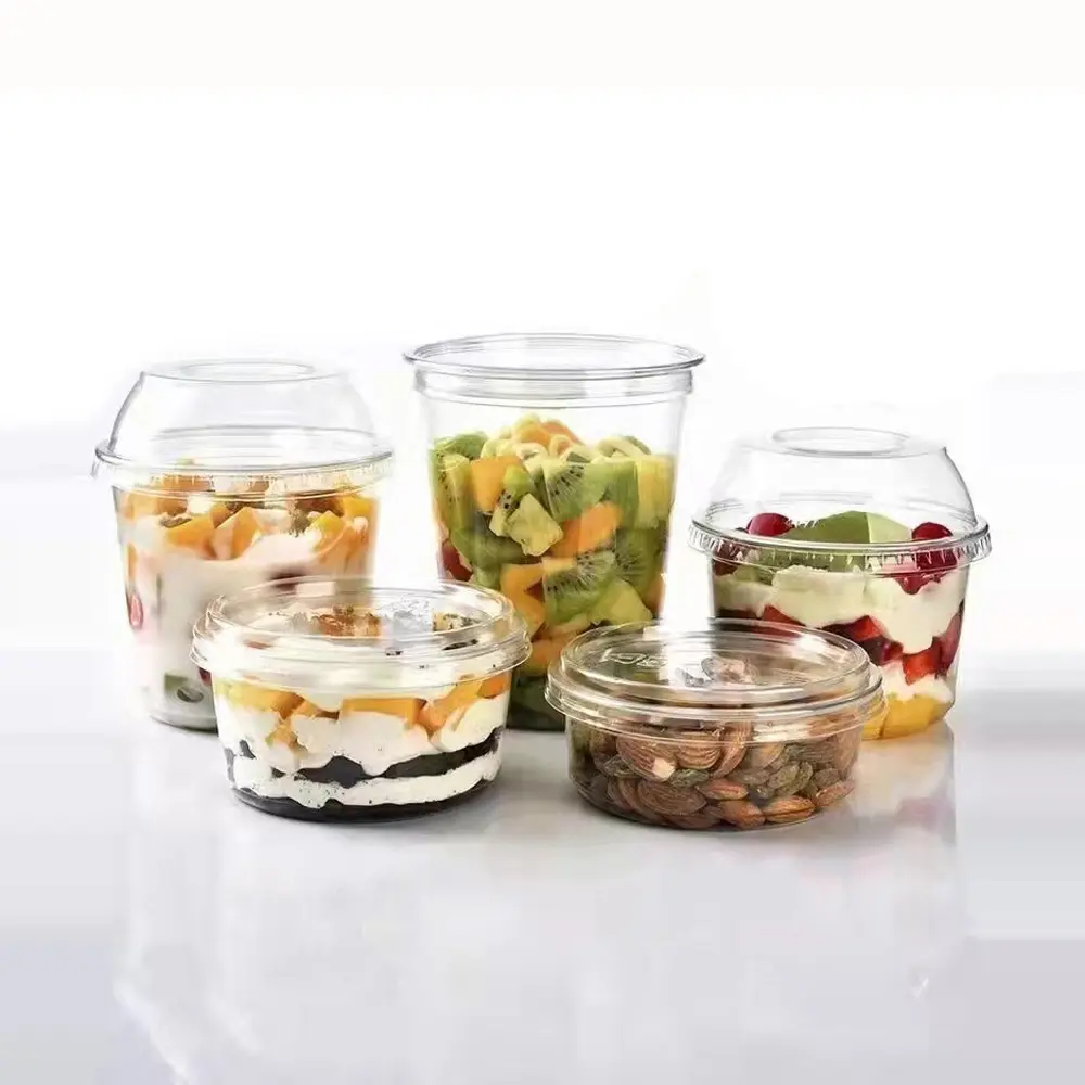 Bubble Tea Cups — plastic boba tea cups with lids