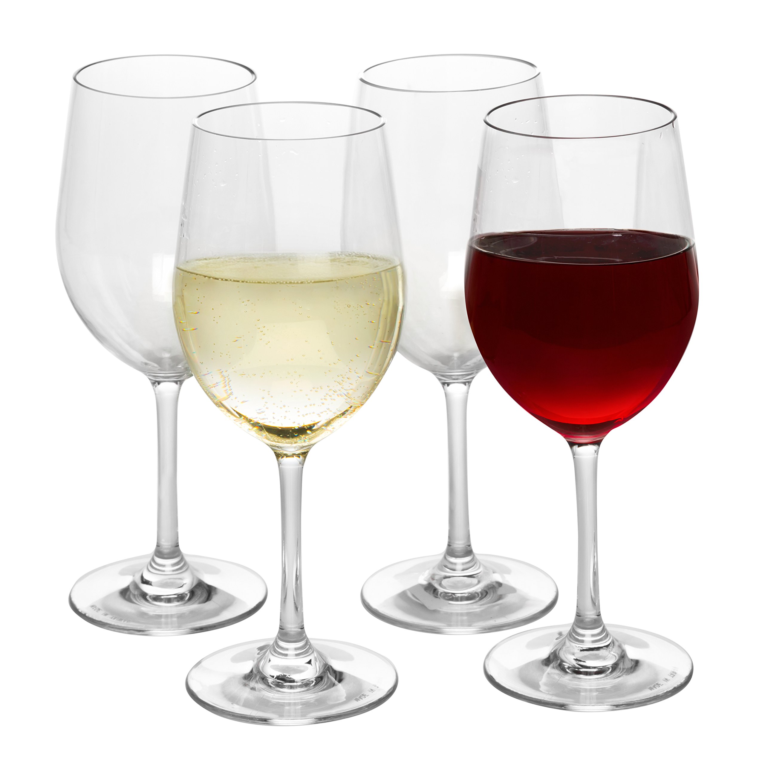 OEM Charmlite Unbreakable Wine Glasses  100% Tritan  Shatterproof Reusable And Dishwasher Safe Goblet Glass - 14oz Factory, Exporters